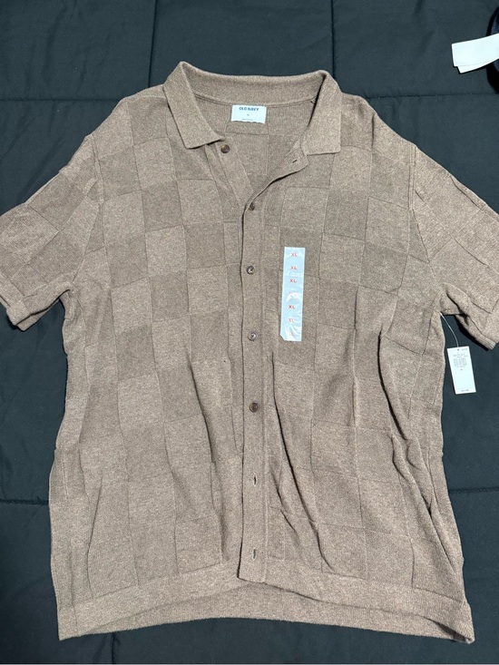 Old Navy Other - Old Navy Men's Brown Short-Sleeve Button-Down Polo